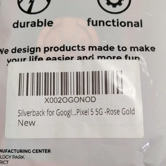 Google Pixel 5 5g Rose Gold Clear Cover Strap Moving Holographic Sparkle… - Picture 7 of 8